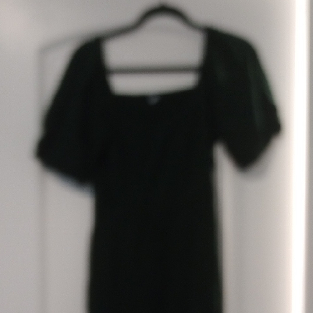 Old Navy Dark Green Smocked Dress